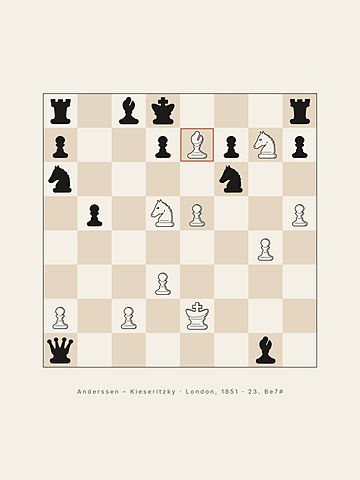 The Immortal Game · Anderssen, 1851