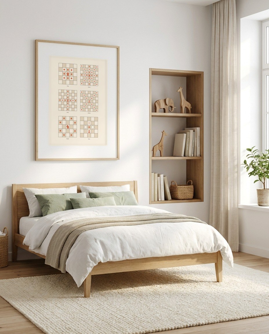 Chess · How the pieces move in a child's bedroom